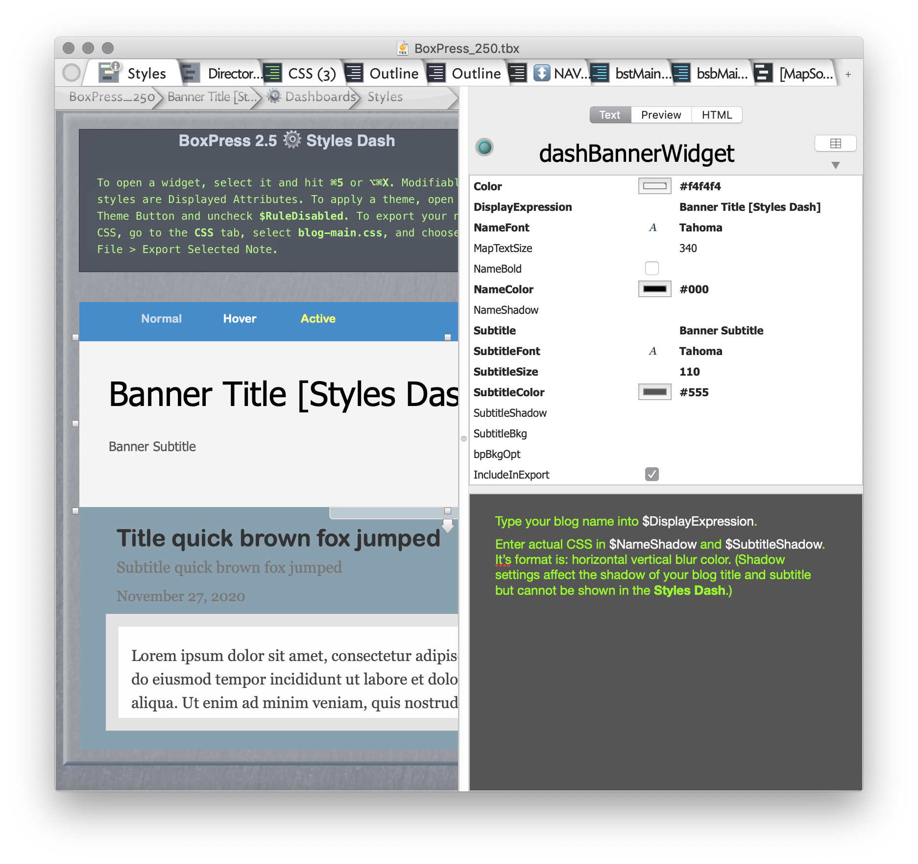 Mapself Banner Widget Website Title And Subtitle