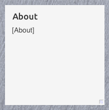 The About Blurb Widget