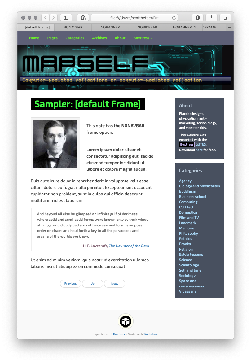 Default export. Default export.